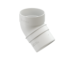 Колено трубы 45° Docke STANDARD Белый