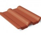 Цементно-песчаная черепица Франкфуртская красная