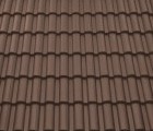 Цементно-песчаная черепица Таунус темно-коричневая