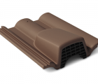 Вентиляционная черепица таунус темно-коричневый