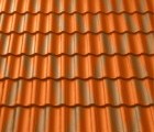 Цементно-песчаная черепица Янтарь антик красная