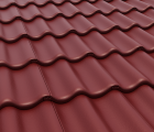 Цементно-песчаная черепица Протектор вишня