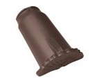 Начальная коньковая черепица Braas Опал Ангоб темно-коричневый