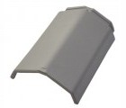 Коньковая черепица Braas Турмалин Ангоб серая галька