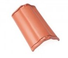 Центральная коньковая черепица без муфт Braas Рубин 13V Ангоб медный