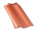 Боковая левая черепица Braas Рубин 11V Ангоб медный