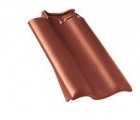 Боковая левая черепица Braas Рубин 11V Глазурь каштан