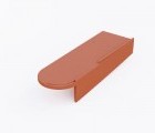 Боковая правая черепица Braas Опал Ангоб медный