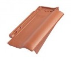 Боковая правая черепица Braas Рубин 11V Ангоб медный