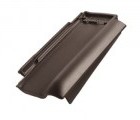 Боковая правая черепица Braas Рубин 13V Ангоб темно-коричневый