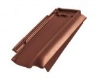 Боковая правая черепица Braas Рубин 13V Глазурь каштан