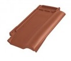 Боковая правая черепица Braas Рубин 9V Натуральный красный
