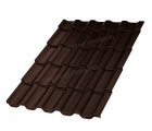 Металлочерепица МП Трамонтана-XL (VALORI-20-DarkBrown-0.5)