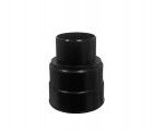 Адаптер - 75 для гофрир. трубы черный