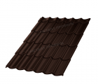 Металлочерепица МП Ламонтерра-X (VALORI-20-DarkBrown-0.5)