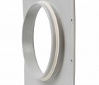Фланец вент. решетки 200 мм к решетке 375х375 светло-серый