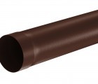 Труба водосточная 1м Aquasystem Pural MATT 125/90 RAL 8017