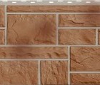 Фасадная панель FineBer - серия &quot;Камень&quot;. Терракотовый.