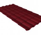 Металлочерепица кредо 0,5 Satin Мatt RAL 3005 красное вино