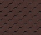 Гибкая черепица Roofshield Classic Стандарт Коричневый с оттенением