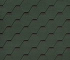 Гибкая черепица Roofshield Premium Стандарт Зеленый с оттенением
