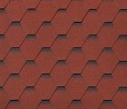 Гибкая черепица Roofshield Classic Стандарт Красный с оттенением