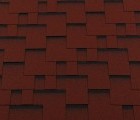 Гибкая черепица Roofshield Premium Модерн Красный с оттенением