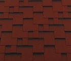 Гибкая черепица Roofshield Classic Модерн Красный с оттенением