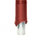 Выход вентиляции Krovent Pipe-VT 150is/500 красный
