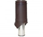 Выход вентиляции Krovent Pipe-VT 125is/500 коричневый