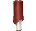 Выход вентиляции Krovent Pipe-VT 125is/500 красный
