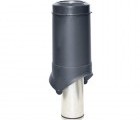 Выход вентиляции Krovent Pipe-VT 125is/500 серый