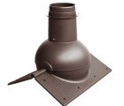 Коньковый элемент Krovent – Pipe-Cone для любого вида кровли коричневый