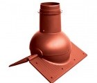 Коньковый элемент Krovent – Pipe-Cone для любого вида кровли красный