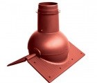 Коньковый элемент Krovent – Pipe-Cone для любого вида кровли кирпичный