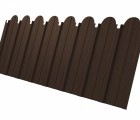 Профнастил С10A фигурный 0,5 Satin RAL 8017 шоколад