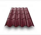 Металлочерепица Андалузия ПЭ 0,45 RAL3005 красное вино
