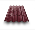 Металлочерепица Андалузия ПЭ 0,5 RAL3005 красное вино