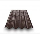 Металлочерепица Андалузия PROTECT 0,5 RAL8017 шоколад