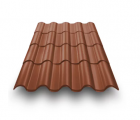 Металлочерепица Андалузия Vimatt (Виматт) 0,5 RAL8004 Терракот