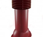 Труба вентиляционная для  металлочерепицы утепленная Ral 3005 красный