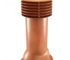 Труба вентиляционная для готовой мягкой и фальцевой кровли d150мм, h-650мм RAL 8004 светло-коричневый