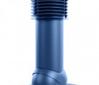 Труба вентиляционная для мягкой кровли при монтаже d150мм, h-650мм утепленная RAL 5005 синий