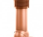 Труба вентиляционная для мягкой кровли при монтаже d125/110мм, h-650мм RAL 8004 светло-коричневый