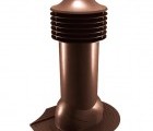 Труба вентиляционная для мягкой кровли при монтаже d125/110мм, h-650мм RAL 8017 шоколад