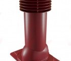 Труба вентиляционная с универсальным проходным элементом утепленная RAL 3005 красный