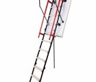 Чердачная лестница Oman POLAR PLUS С ЛЮКОМ 3-х секционная 70х120х280