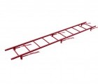 Лестница кровельная BORGE 2.7 м для черепичной кровли RAL3011