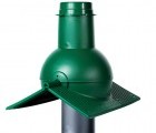 Krovent Pipe-cone коньковый выход канализации зеленый