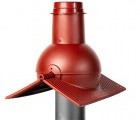 Krovent Pipe-cone коньковый выход канализации красный